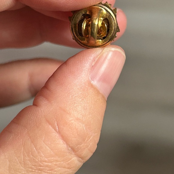 5/$25 USA veteran of foreign war Gold and Red Enamel Pin 💚 - Picture 5 of 6